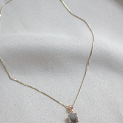 pet hair S925 silver 18k gold necklace w/ 4 claw pawdant | S925鍍金項鍊配四爪寵物毛髮吊墜